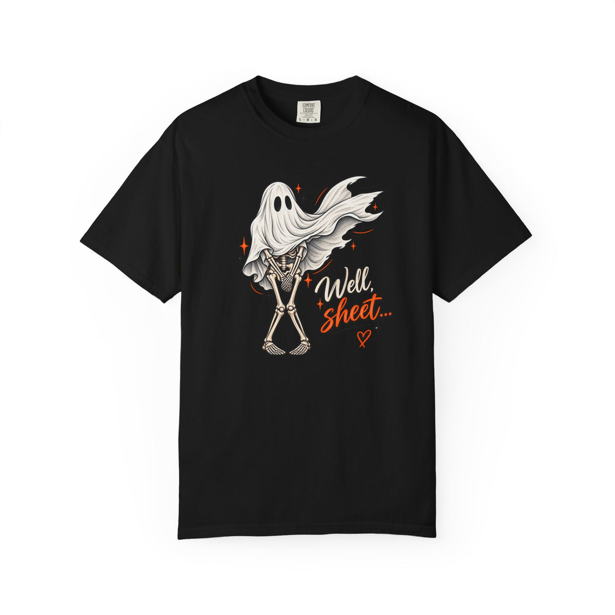Well, Sheet… Funny Ghost Graphic Tee | Comfort Colors® Halloween Shirt
