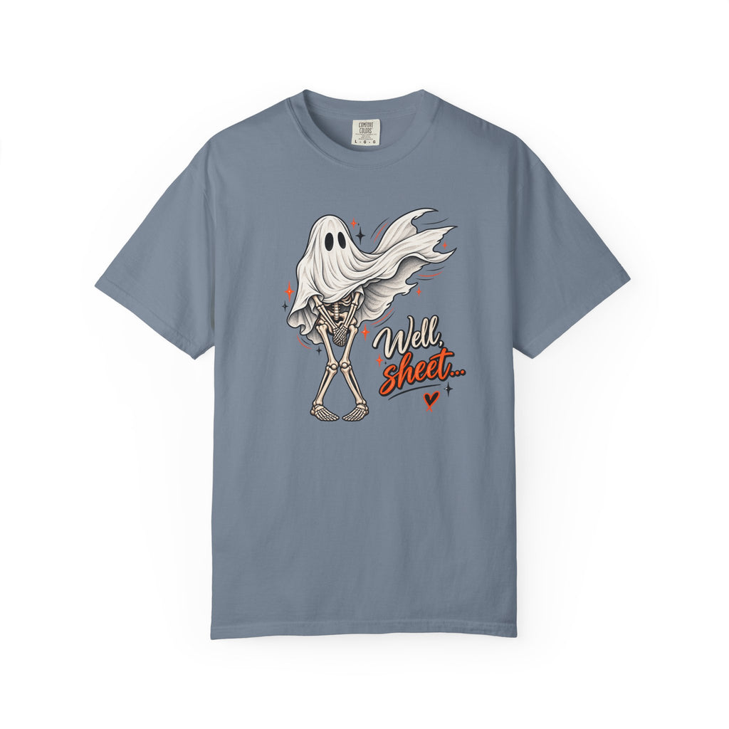 Well, Sheet… Funny Ghost Graphic Tee | Comfort Colors® Halloween Shirt
