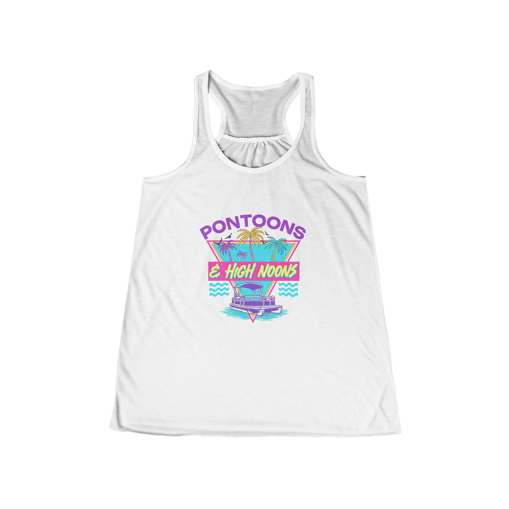 Pontoons and High Noons Flowy Racerback Tank