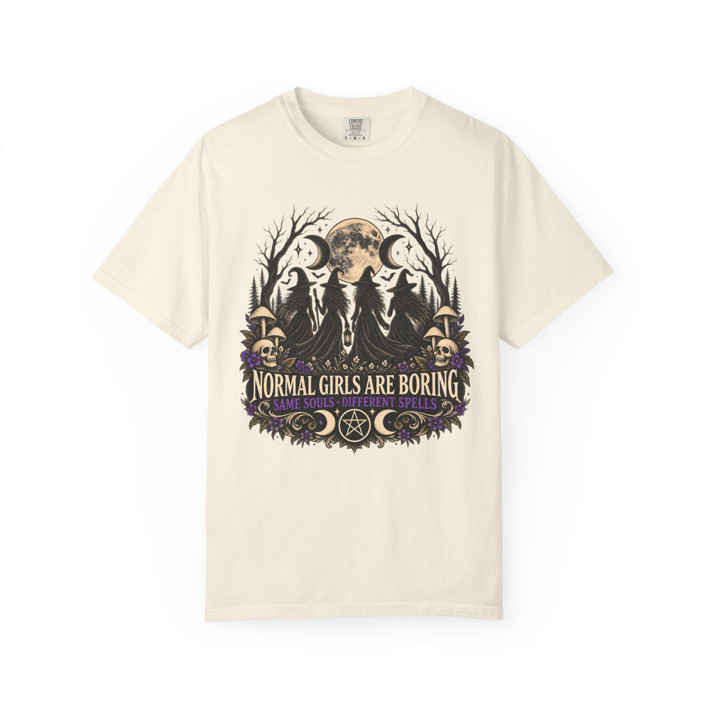 Normal Girls Are Boring Witchy Graphic Tee | Comfort Colors® Shirt
