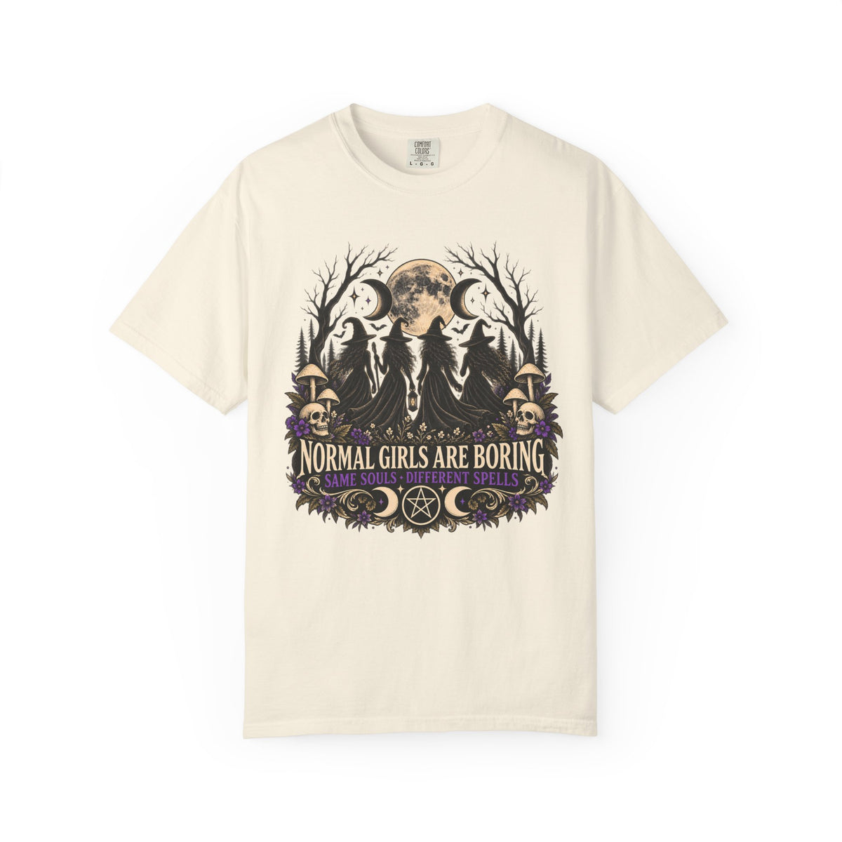 Normal Girls Are Boring Witchy Graphic Tee | Comfort Colors® Shirt