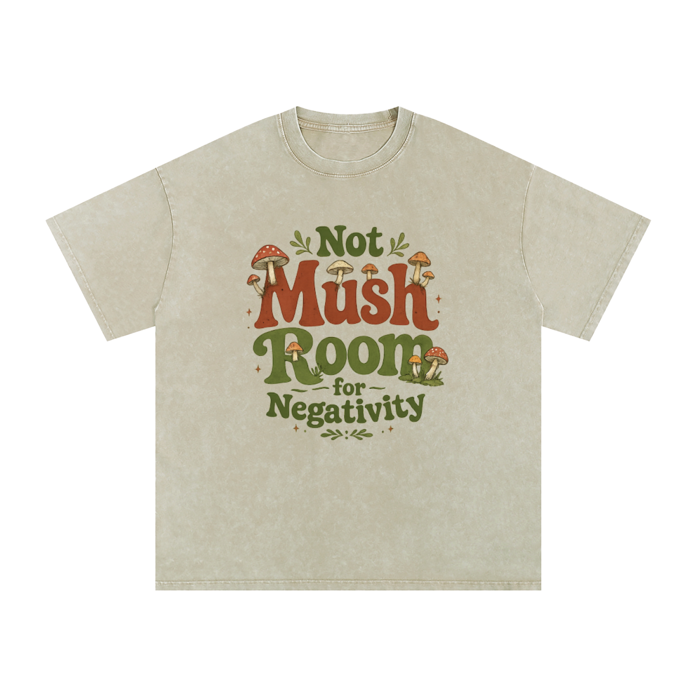Not Mush Room Oversized Cotton T-Shirt