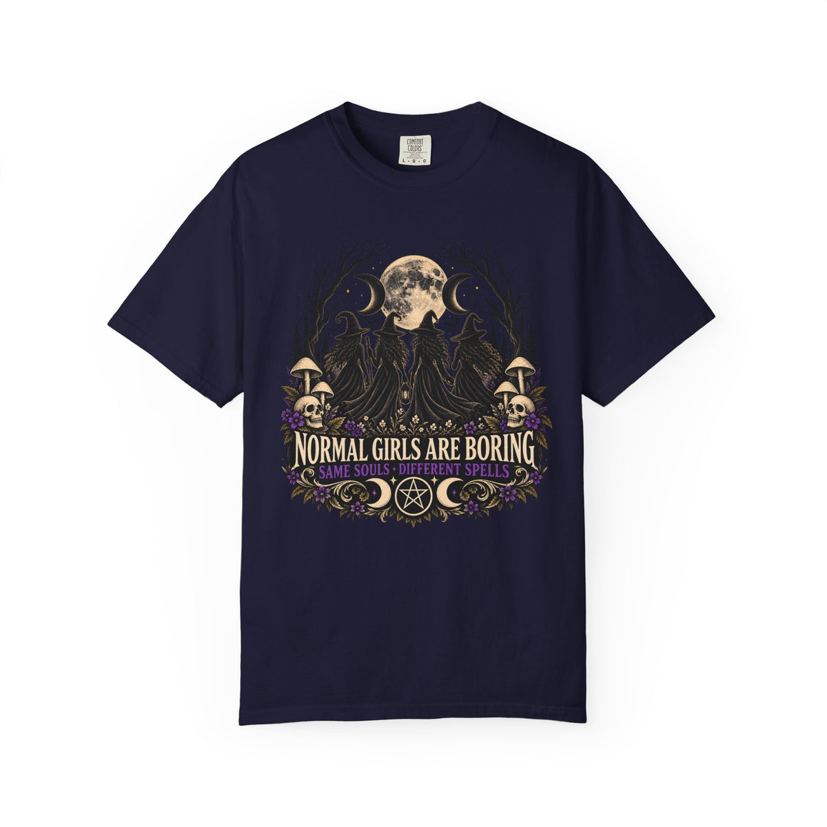 Normal Girls Are Boring Witchy Graphic Tee | Comfort Colors® Shirt