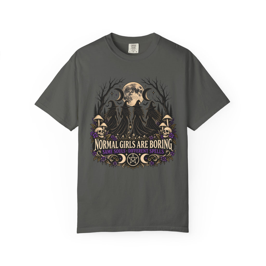 Normal Girls Are Boring Witchy Graphic Tee | Comfort Colors® Shirt