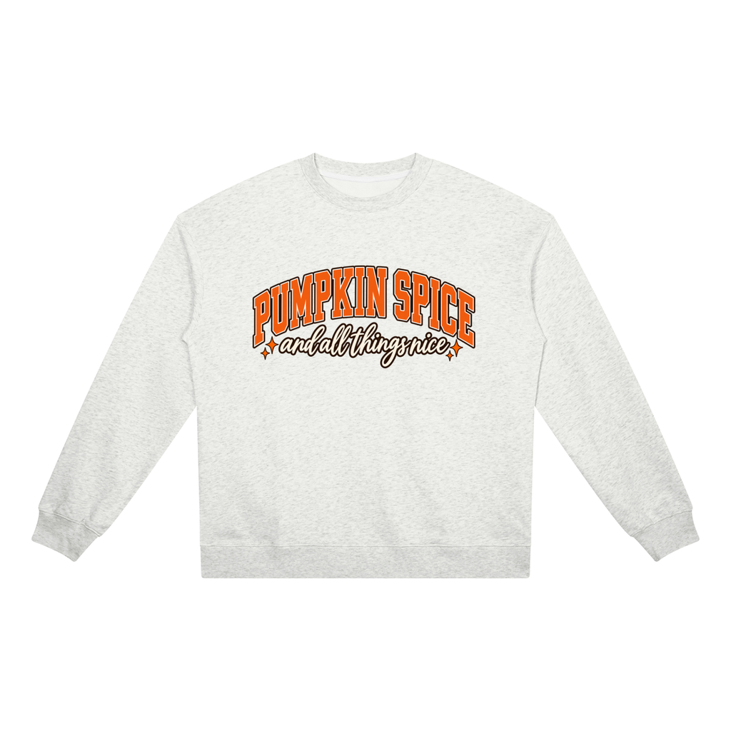 Pumpkin Spice & All Things Nice Oversized Crewneck Sweatshirt