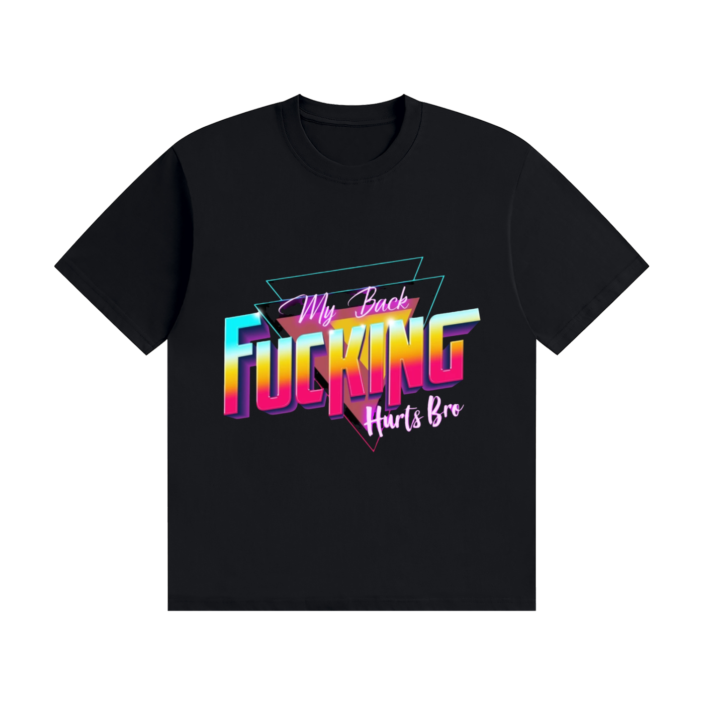 Busted Back Cotton T-Shirt