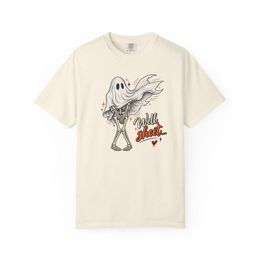 Well, Sheet… Funny Ghost Graphic Tee | Comfort Colors® Halloween Shirt