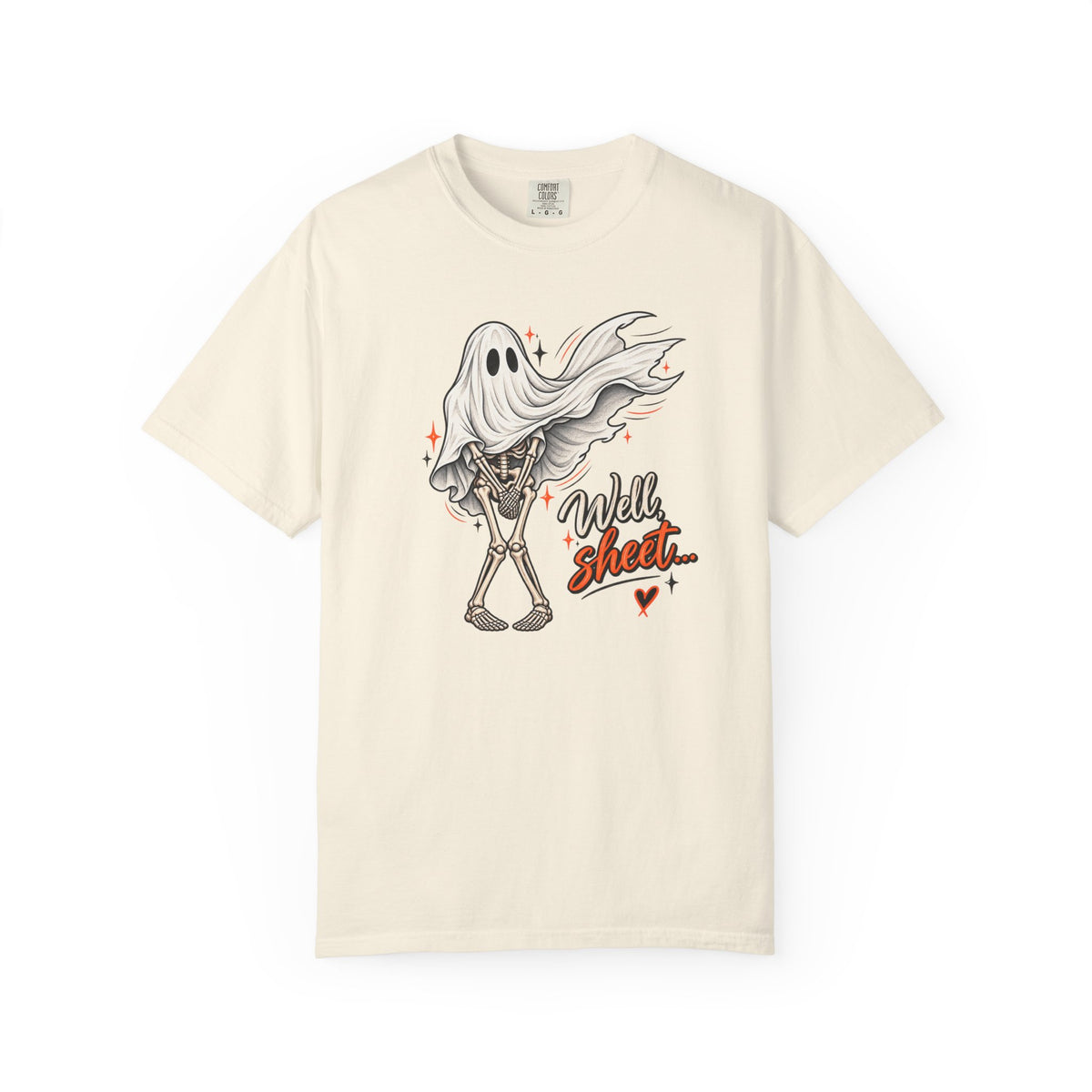 Well, Sheet… Funny Ghost Graphic Tee | Comfort Colors® Halloween Shirt
