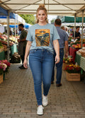The Scream Alien Stonewashed Oversize Tee