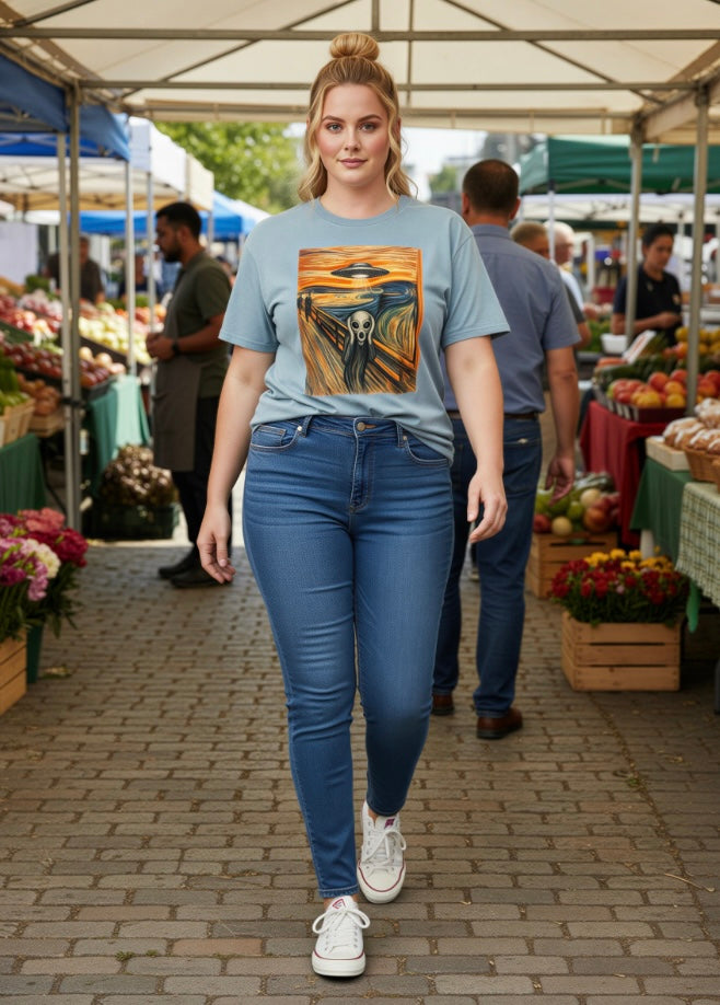 The Scream Alien Stonewashed Oversize Tee