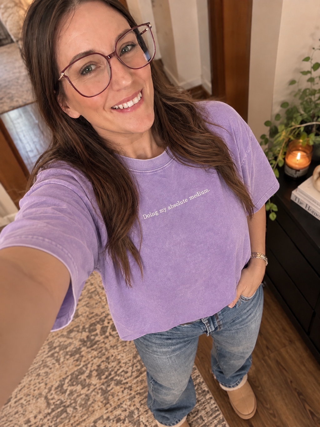 Doing My Absolute Medium Embroidered Tee