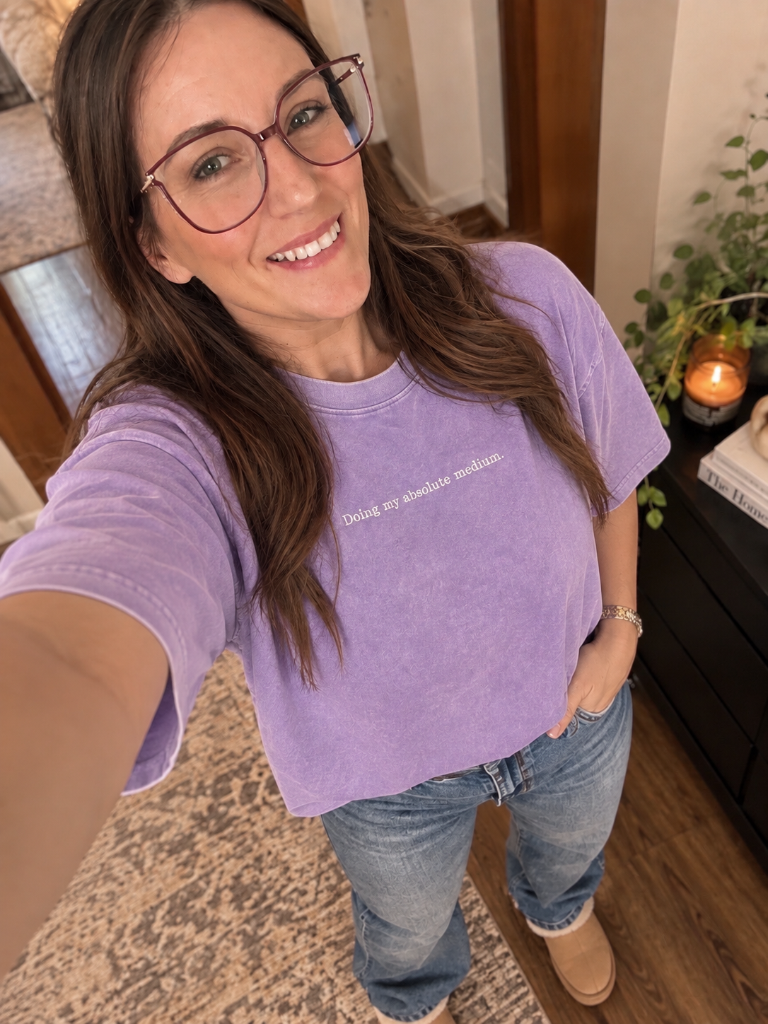 Doing My Absolute Medium Embroidered Tee