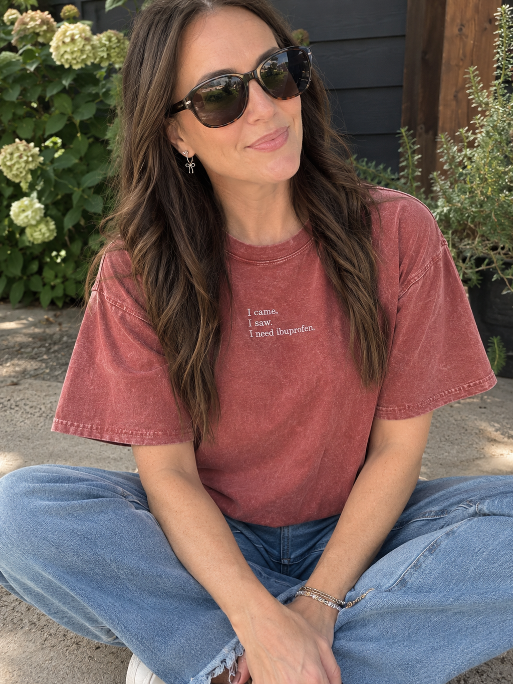 I Came. I Saw. I Need Ibuprofen. Embroidered Tee