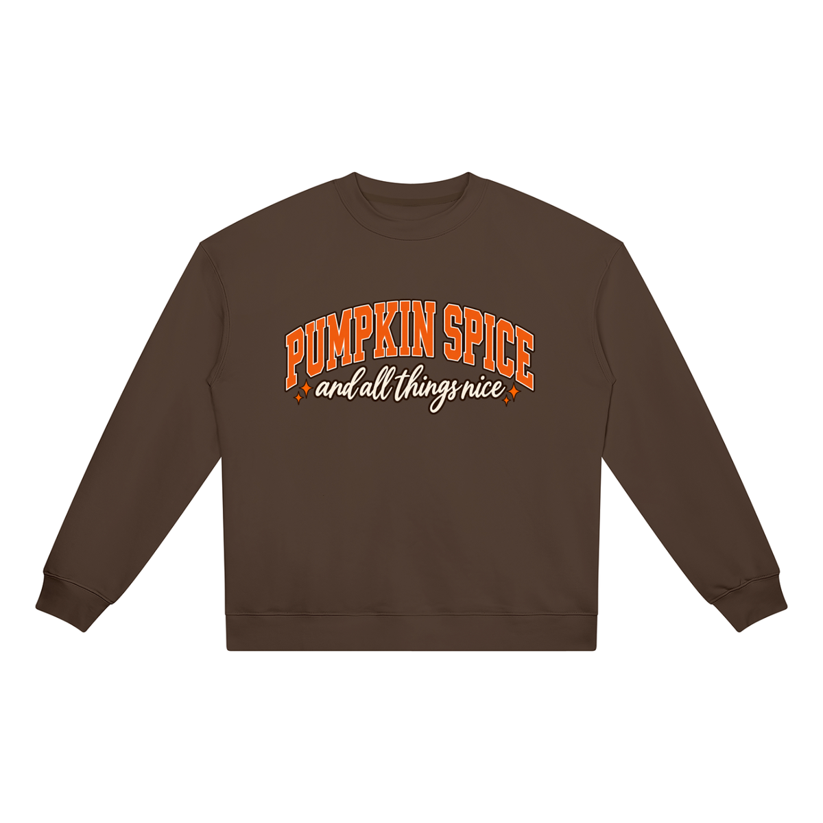 Pumpkin Spice & All Things Nice Oversized Crewneck Sweatshirt
