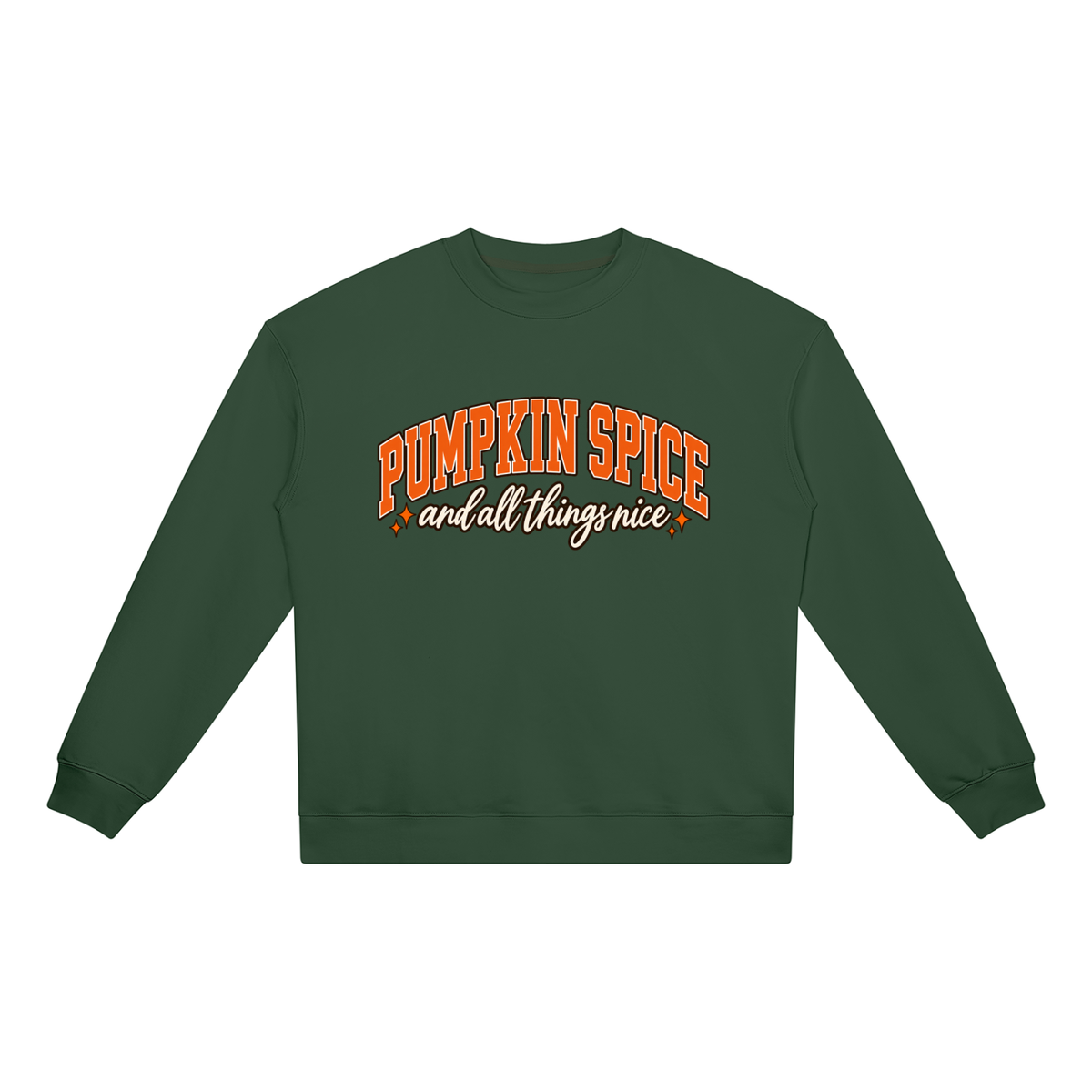 Pumpkin Spice & All Things Nice Oversized Crewneck Sweatshirt
