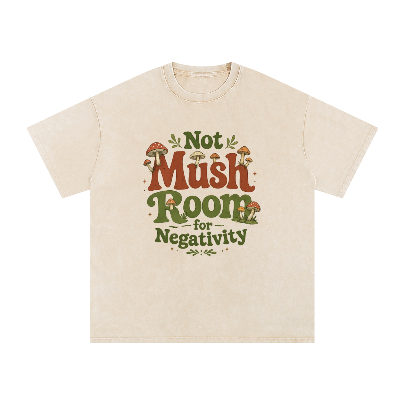 Not Mush Room Oversized Cotton T-Shirt