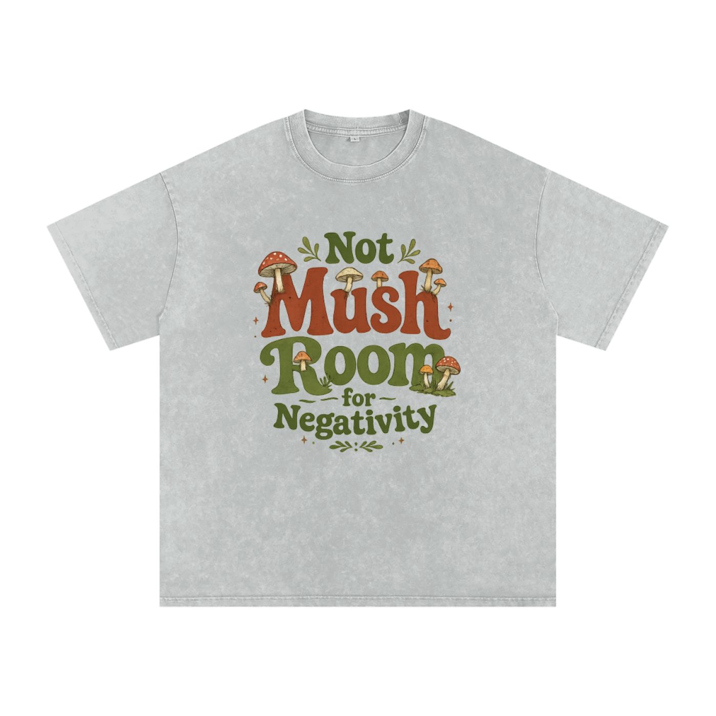 Not Mush Room Oversized Cotton T-Shirt